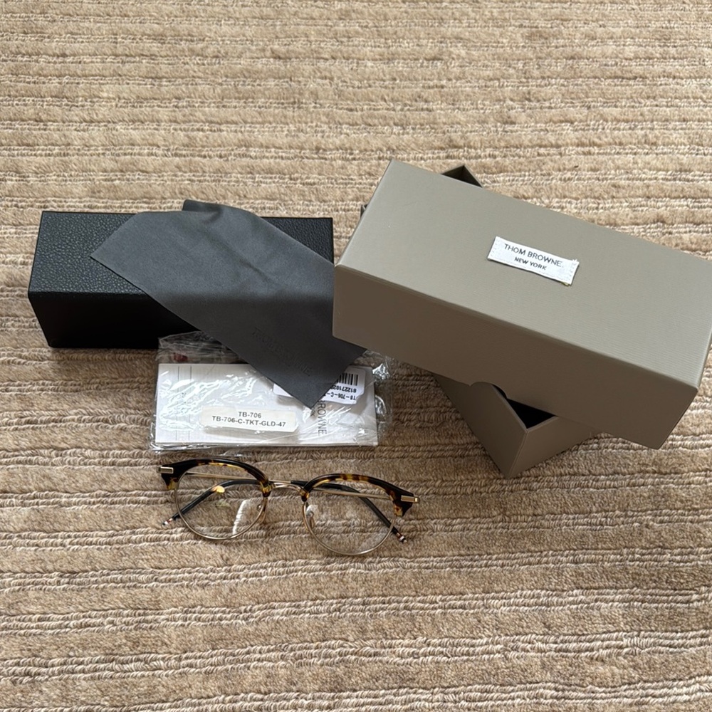 Thom Browne Tortoise Shell Prescriprion Eyewear Model #TB-706